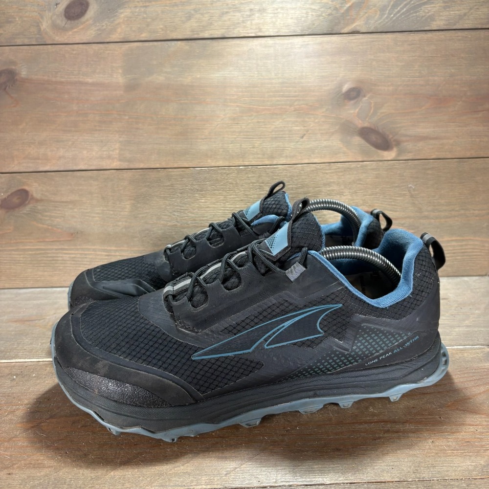 Altra Lone Peak All Weather Womens size 10 shoes Black trail running shoes